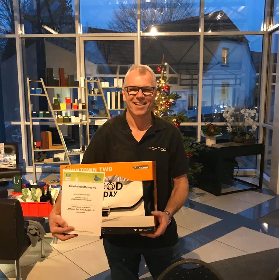 Martin Mit dem Rad zur Arbeit n